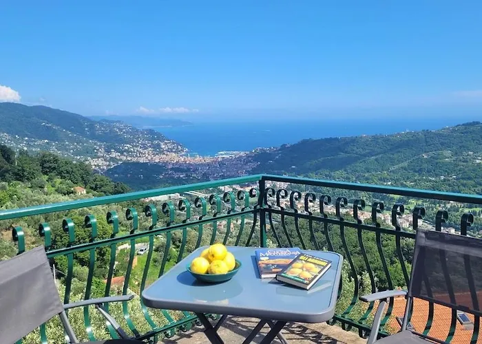 Sea-view Retreat - Pool, Tavern, Fireplace Rapallo